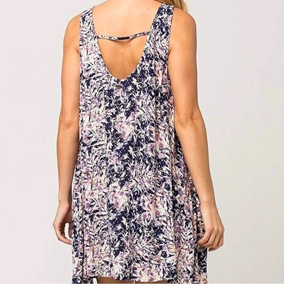 Roxy Swing Capella Dress Americano Blue Print Size Small - Picture 2 of 13
